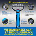 Dvostrana četka za uklanjanje dlaka i poddlake | DETANGLE