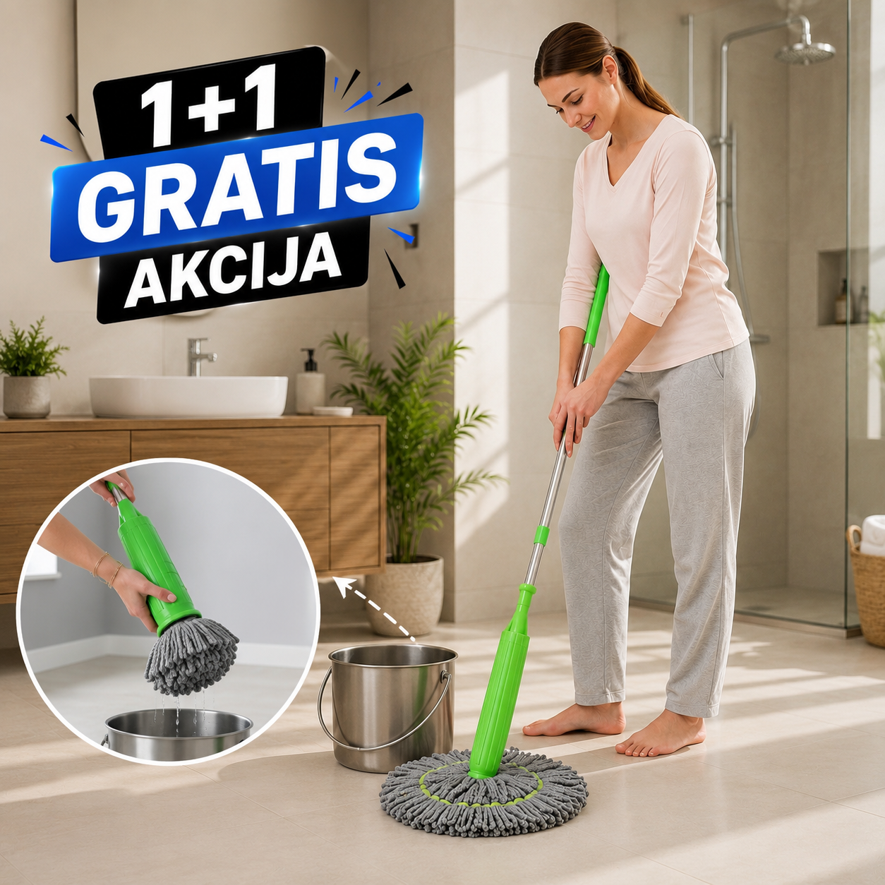 Spin mop za brzo čišćenje