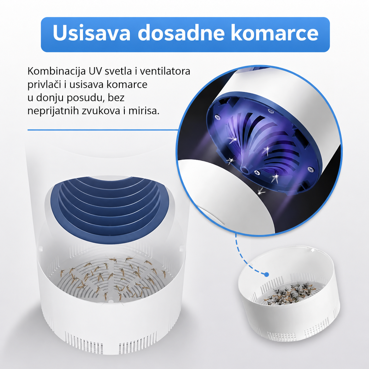 BuzzOff - UV lampa za hvatanje komaraca