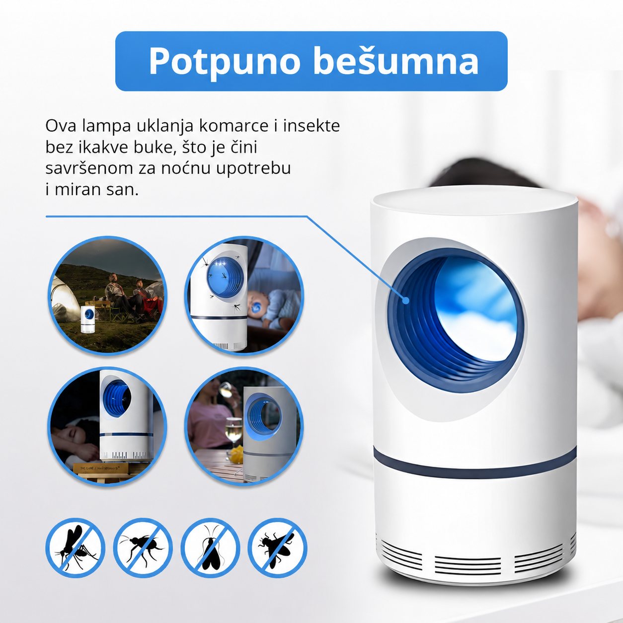 BuzzOff - UV lampa za hvatanje komaraca