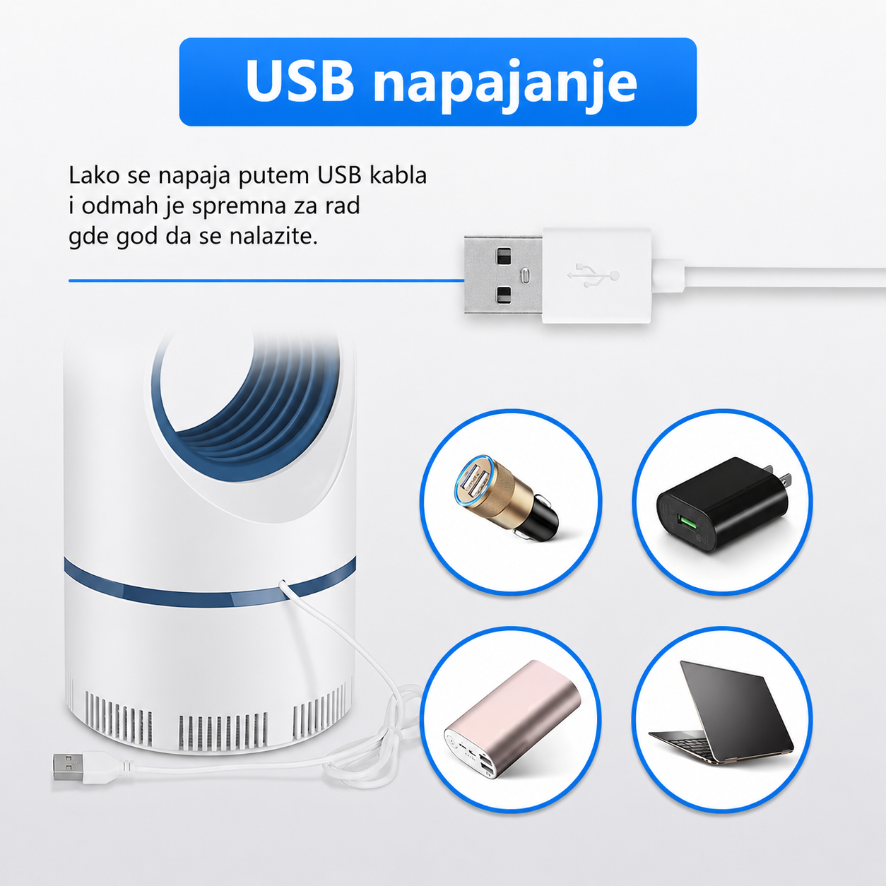 BuzzOff - UV lampa za hvatanje komaraca