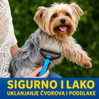 Dvostrana četka za uklanjanje dlaka i poddlake | DETANGLE