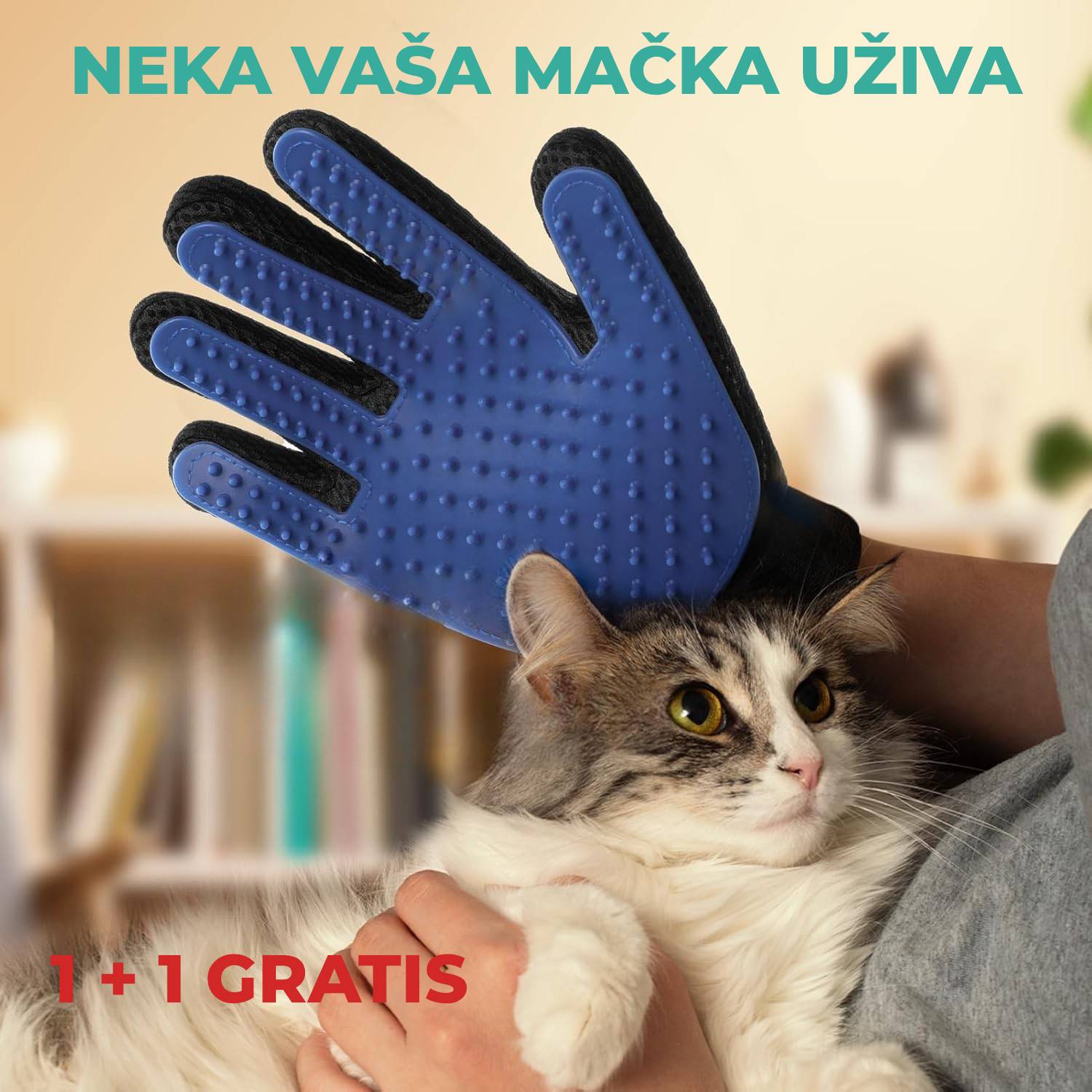 1+1 GRATIS Rukavica za pse i mačke