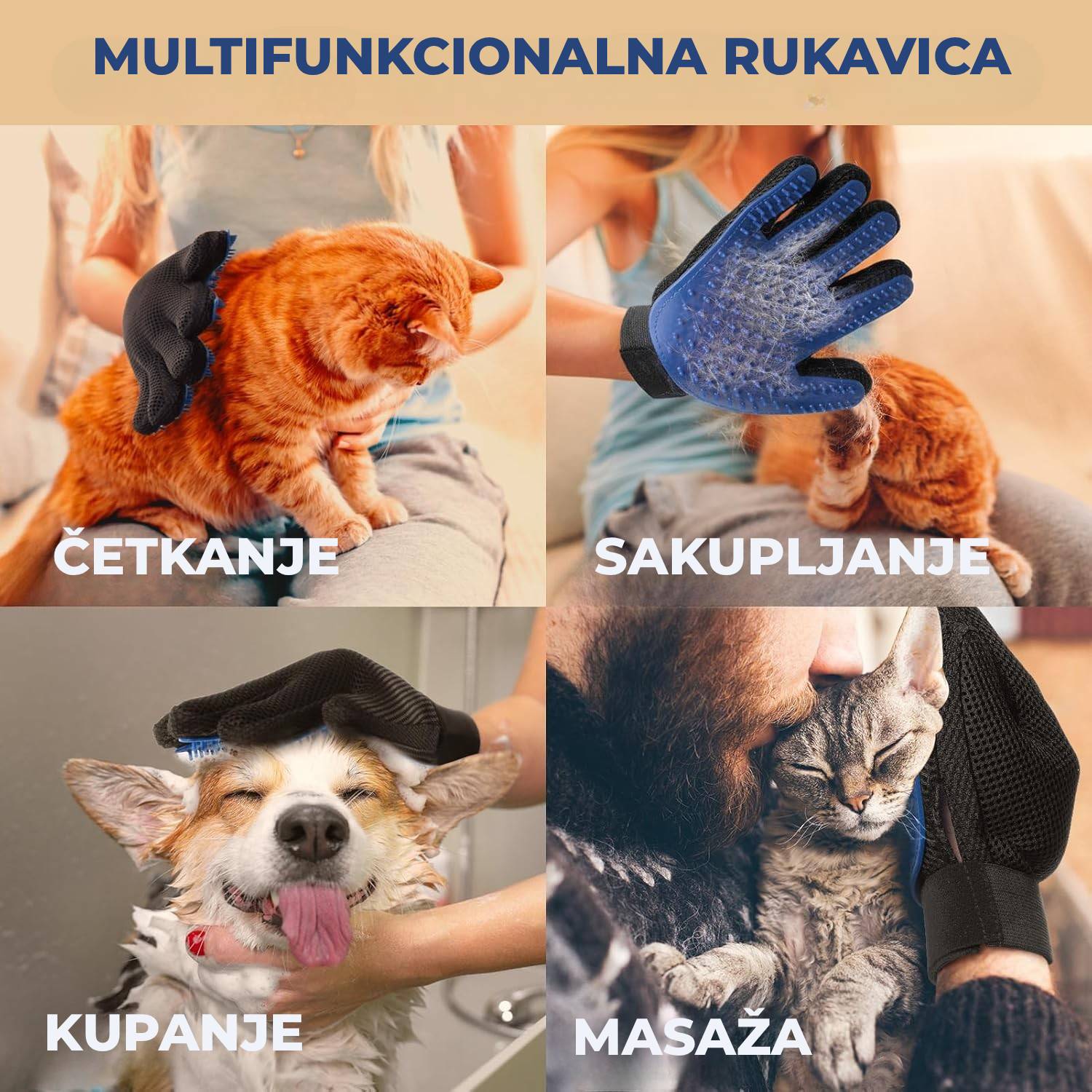 1+1 GRATIS Rukavica za pse i mačke