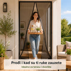 Magic Mesh magnetna mreža za vrata – protiv komaraca i insekata - CRNA